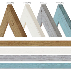 Cadre en bois H750 verre normal 15x21 cm chêne