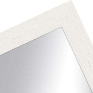 Cadre en bois H750 verre miroir 15x21 cm blanc