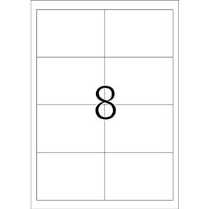 Étiquettes Premium A4, blanches 96,5x67,7 mm papier mat 200 pcs.