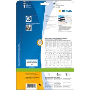 Étiquettes Premium A4, blanches 52,5x21,2 mm papier mat 1400 pcs.