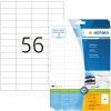 Étiquettes Premium A4, blanches 52,5x21,2 mm papier mat 1400 pcs.
