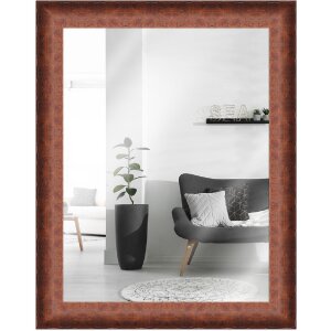 Cadre en bois H620 Antique 42x60 cm noyer verre miroir