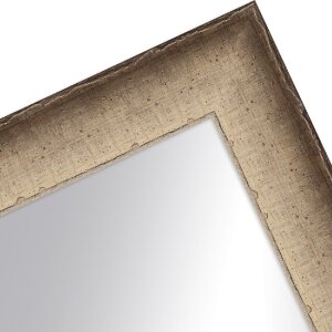 Cadre en bois H620 antique 25x38 cm ivoire verre miroir