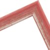 Cadre en bois H640 rouge 18x24 cm verre normal