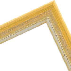 Cadre en bois H640 jaune 20x28 cm verre normal