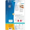 Étiquette dexpédition-avertissement A4 blanche 50x142 mm papier mat 200 pcs.