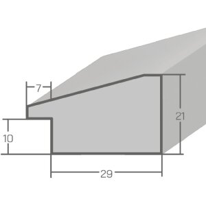 Cadre en bois H640 brun 42x60 cm verre normal