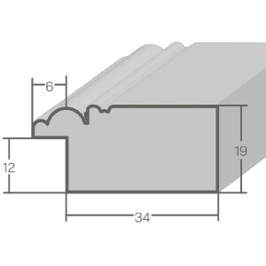 Cadre en bois H660 noir 13x18 cm verre acrylique