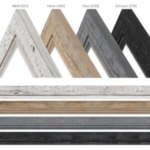 Cadre en bois H660 gris 50x60 cm verre normal