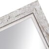 Cadre en bois H660 blanc 30x30 cm verre miroir