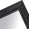 Cadre en bois H660 noir 50x50 cm verre miroir