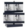 Cadre photo rotatif Turn en noir pour 8 photos