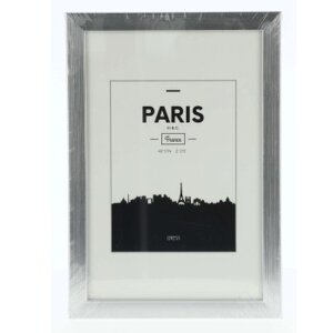 Cadre plastique Paris, argent, 13 x 18 cm