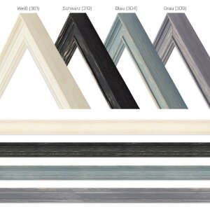 Cadre en bois H470 gris 24x30 cm verre normal