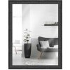 Cadre en bois H470 noir 15x20 cm verre miroir