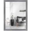 Cadre en bois H470 gris 20x28 cm verre miroir