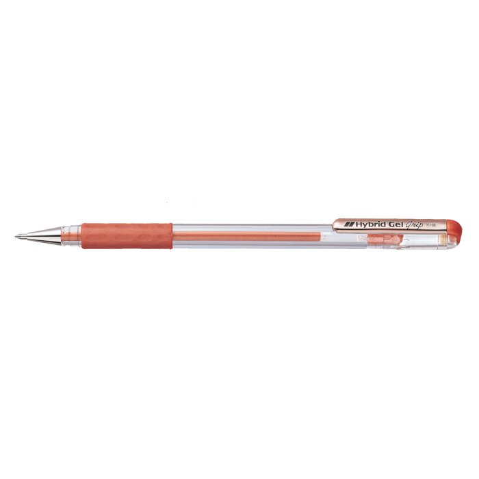 Stylo gel métallique Pentel Hybrid Gel Grip 0,4 mm brun