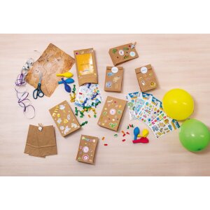 Autocollants HERMA Visages de papier rigolos Lettres 2 feuilles
