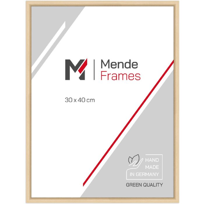 Cadre en bois H003 verre musée 30x42 cm nature