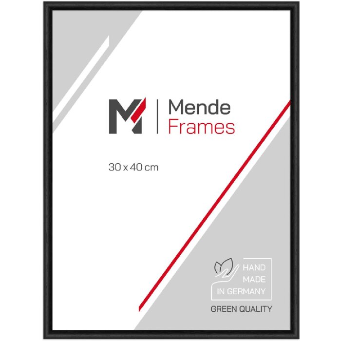 Cadre en bois H003 verre normal 10x20 cm noir