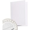 Paquet de 5 cartes doubles Pollen 105x148 mm coquelicot blanc
