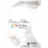 Paquet de 5 cartes doubles Pollen 105x148 mm coquelicot blanc