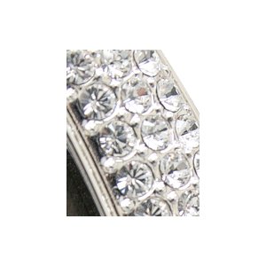 Cadre baroque rond avec pierres Swarovski