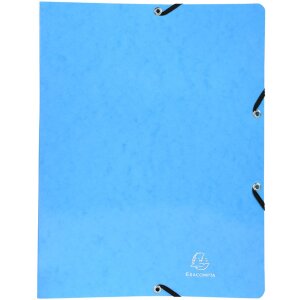 Classeur à anneaux avec élastique 4 anneaux 15mm Iderama - A4 coloris assortis