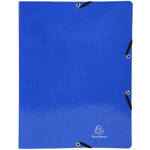 Classeur à anneaux avec élastique 4 anneaux 15mm Iderama - A4 coloris assortis