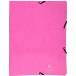 Classeur à anneaux avec élastique 4 anneaux 15mm Iderama - A4 coloris assortis