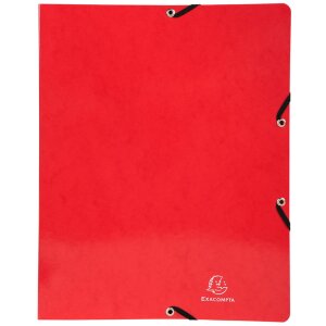 Classeur à anneaux avec élastique 4 anneaux 15mm Iderama - A4 coloris assortis