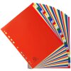 Répertoire en PP coloré avec impression de chiffres 31 pièces