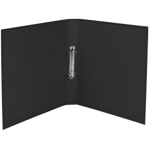 Classeur à anneaux en carton A4 2 anneaux 30mm Iderama Noir
