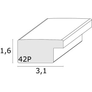 Cadre plastique Deknudt S42P blanc clair 30x45 cm