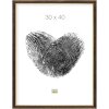 Cadre plastique S46A noir avec or 30x40 cm