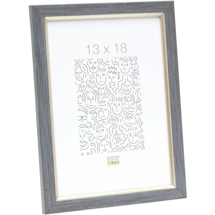 Cadre plastique S46A gris-bleu 13x18 cm