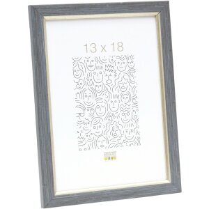 Cadre plastique S46A gris-bleu 13x18 cm