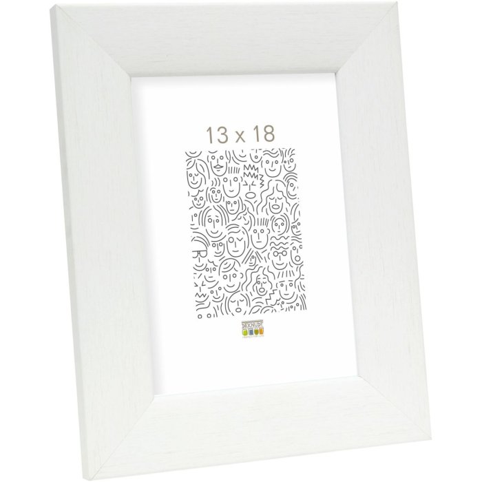 Cadre en bois S53G blanc 30x90 cm