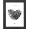 Cadre en bois S53G noir look peintre 50x75 cm