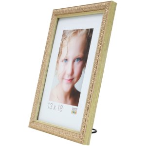 Cadre photo ornemental S95L 13x13 cm or
