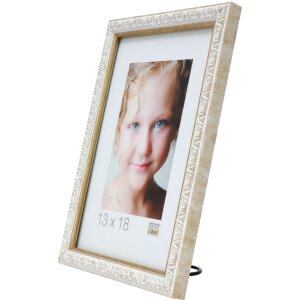 Cadre photo ornemental S95L 15x20 cm blanc