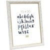 Cadre photo ornemental S95L 15x20 cm blanc
