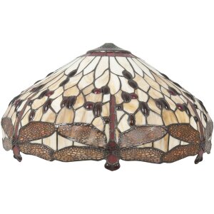 LumiLamp Abat-jour en verre Tiffany Dragonfly 49x28 cm