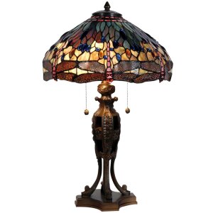 Tiffany lampe de table Ø 42x64 cm vert multicolore