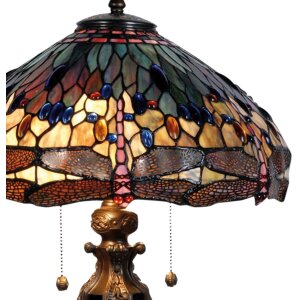 Tiffany lampe de table Ø 42x64 cm vert multicolore