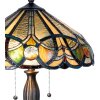 Tiffany lampe de table Ø 41x61 cm brun coloré