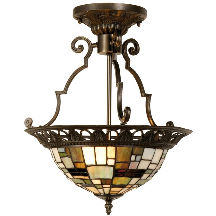 Lampadaire Tiffany 31x78 cm vert