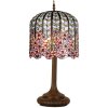 Tiffany lampe de table Ø 40x84 cm rose multicolore