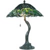 Tiffany lampe de table Ø 47x58 cm vert multicolore