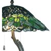 Tiffany lampe de table Ø 47x58 cm vert multicolore